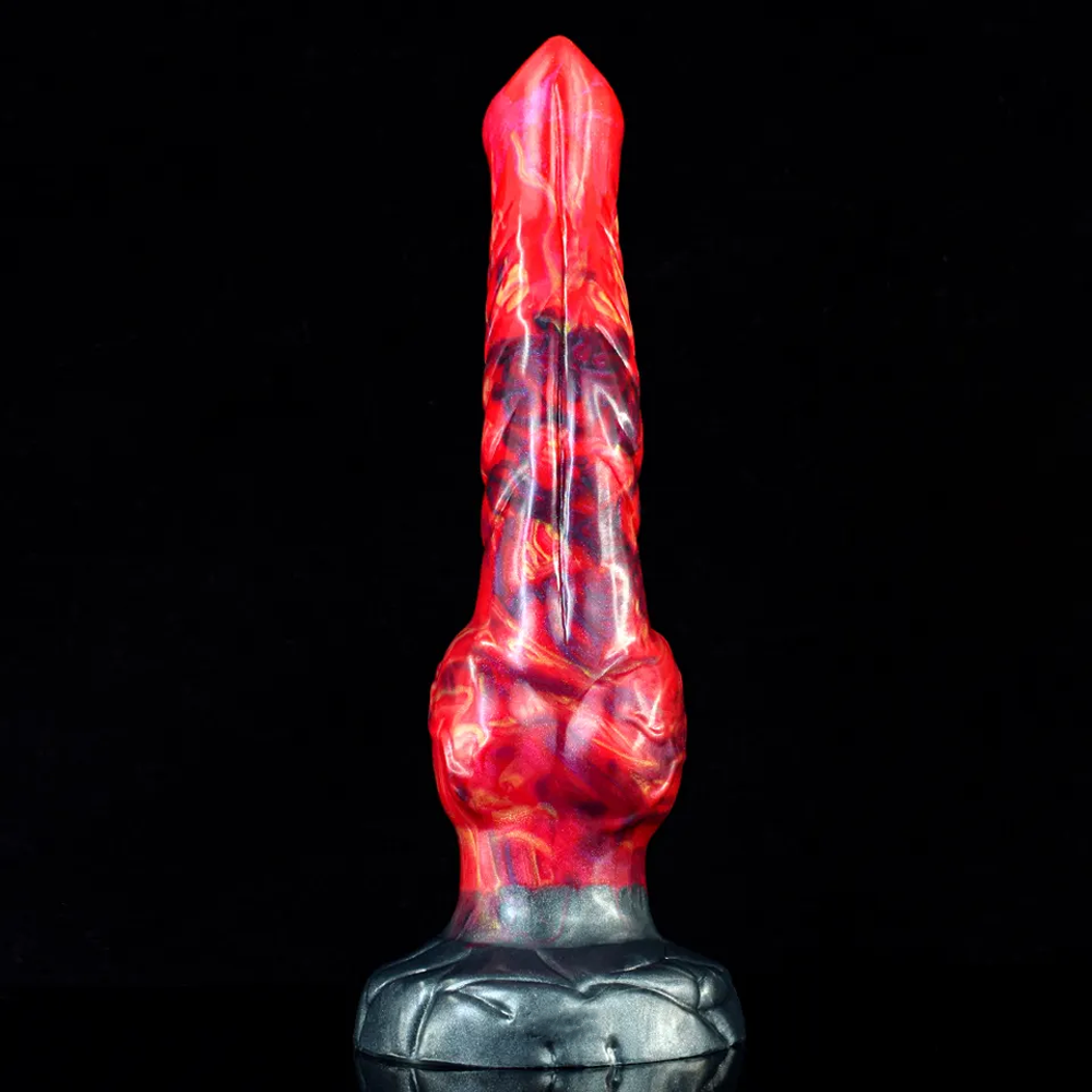 Ribbed Canine Dildo