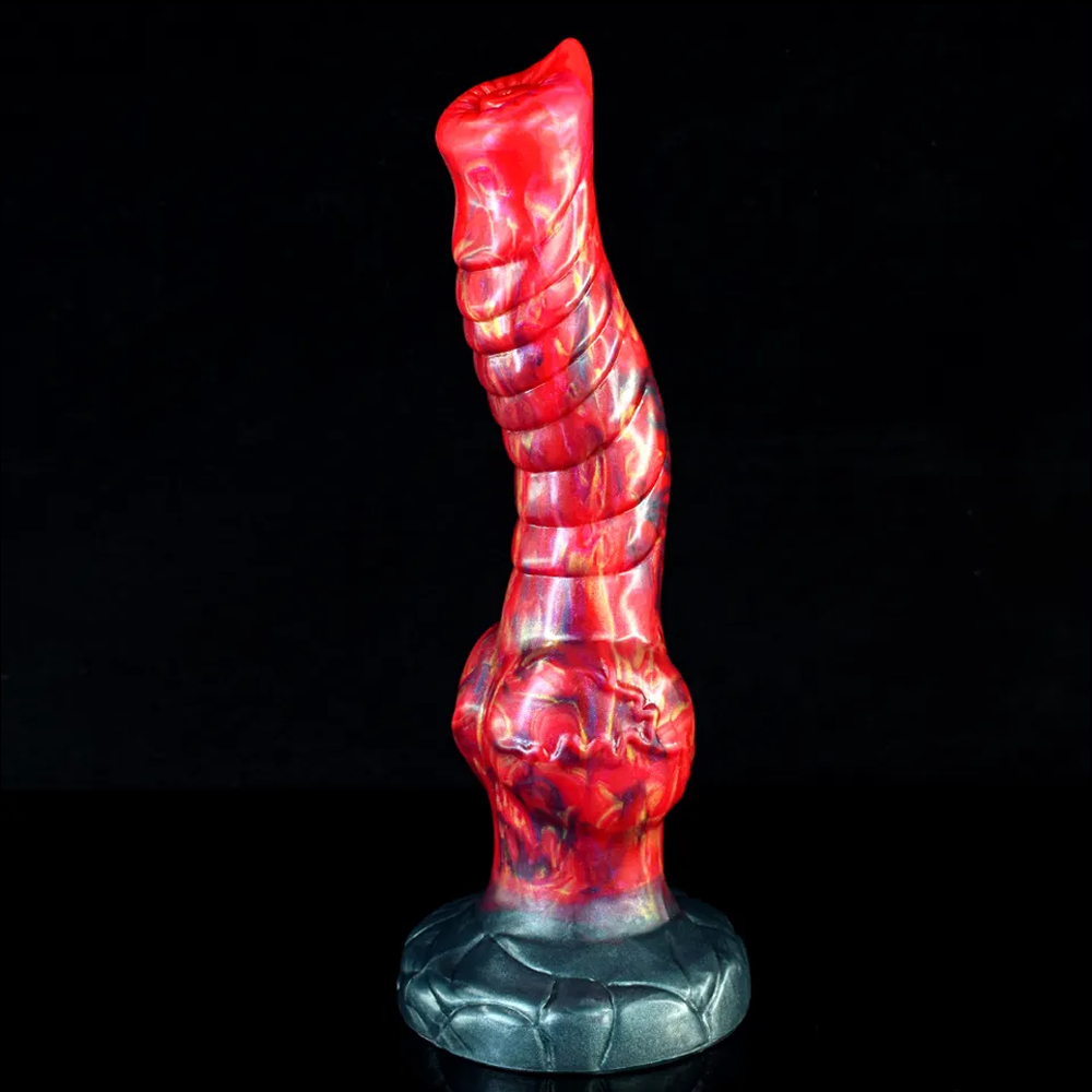 Ribbed Canine Dildo