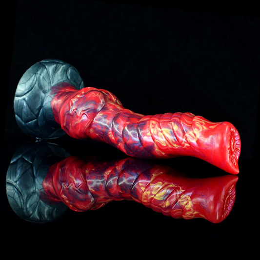 Ribbed Canine Dildo